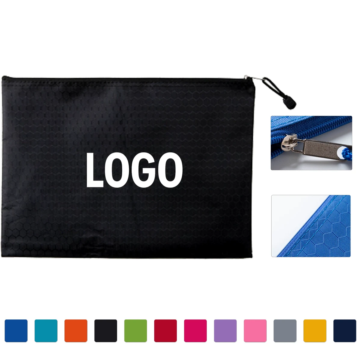 A5 Oxford Mesh-Texture Document Pouch 1