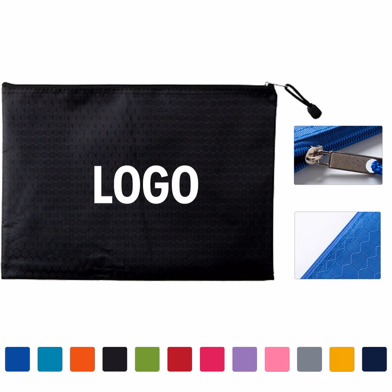 A5 Oxford Mesh-Texture Document Pouch