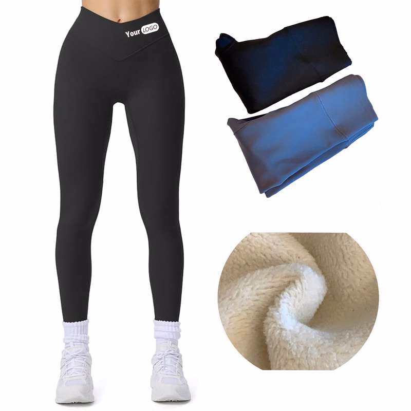 Leggings Fleece Tummy Control Comfort Yoga Pants Paded