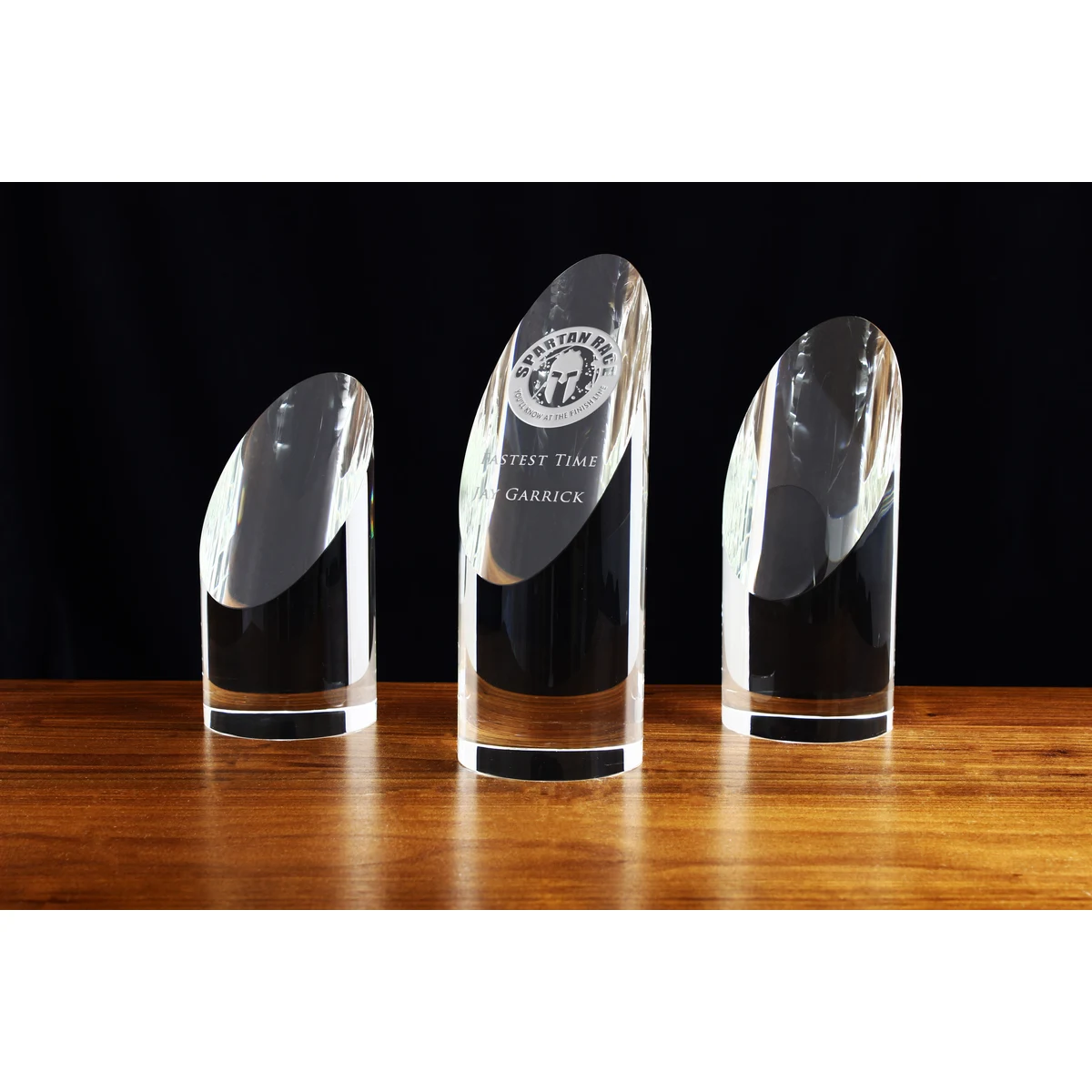 5" Crystal Sunstone Cylinder Award 1