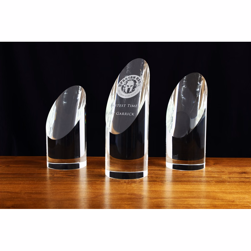 5" Crystal Sunstone Cylinder Award