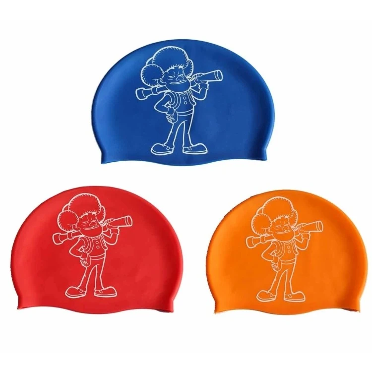 Premium Swim Cap 100% Silicone Comfort Stretch No-Snag Reduces Drag Protects From Chlorine Salt Bact 1