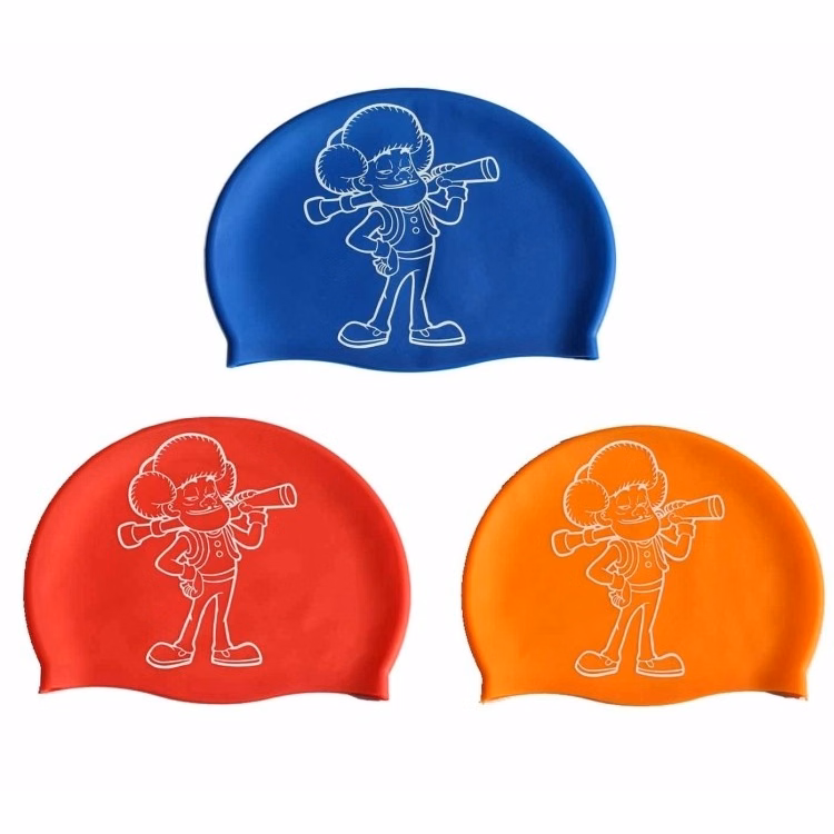 Premium Swim Cap 100% Silicone Comfort Stretch No-Snag Reduces Drag Protects From Chlorine Salt Bact