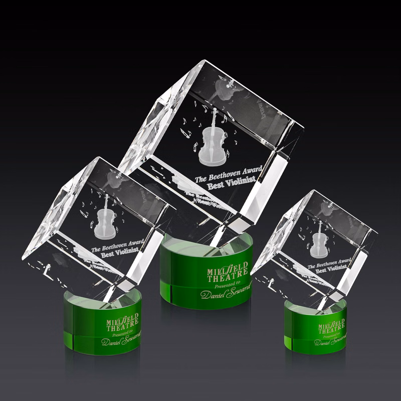 Burrill 3D Award on Marvel Base - Green