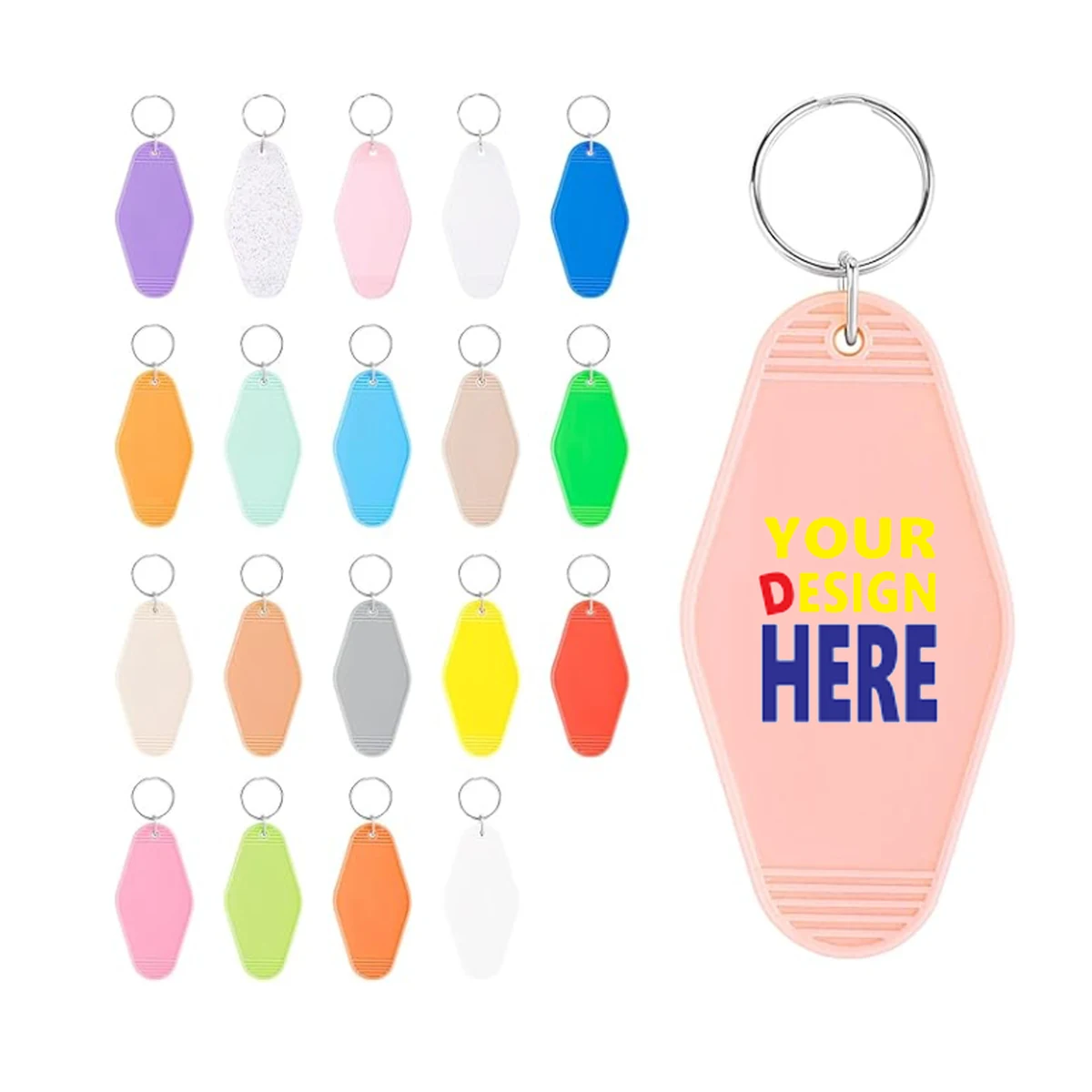 Plastic Diamond Hotel Key Tag 1
