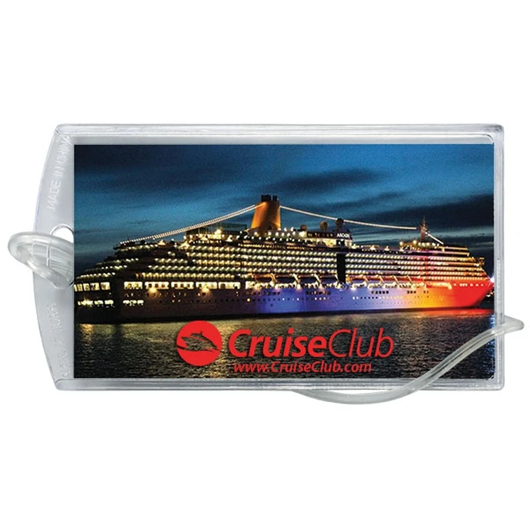 Executive Luggage Tag w/ Attached Loop Strap 1