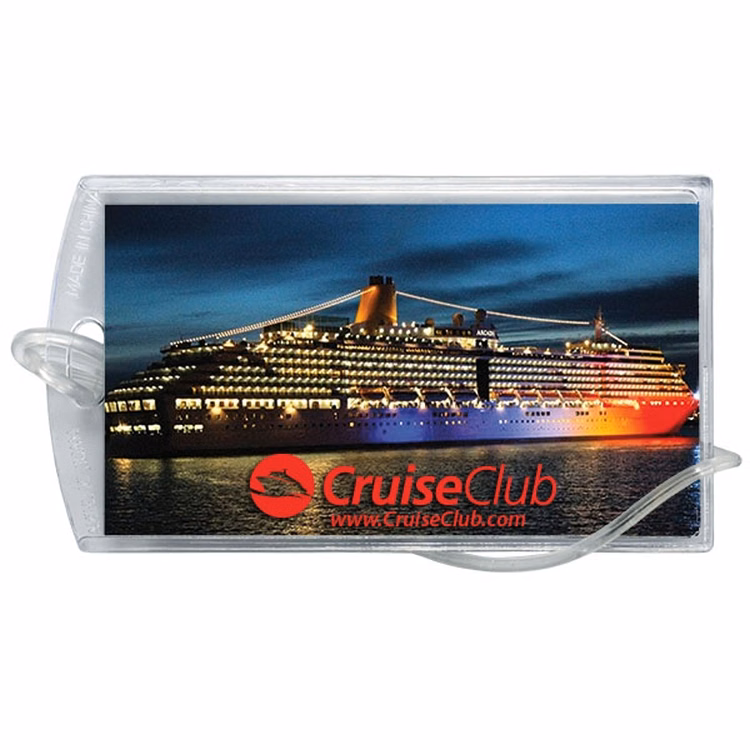Executive Luggage Tag w/ Attached Loop Strap