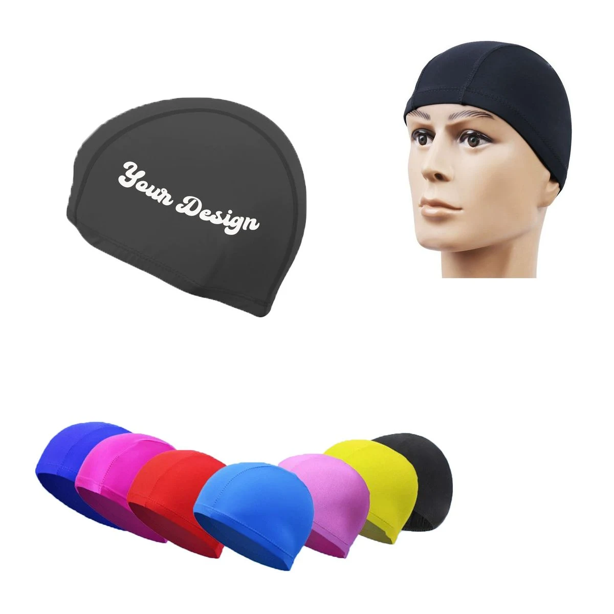 Durable Nylon Swim Cap for Competitive Training 1