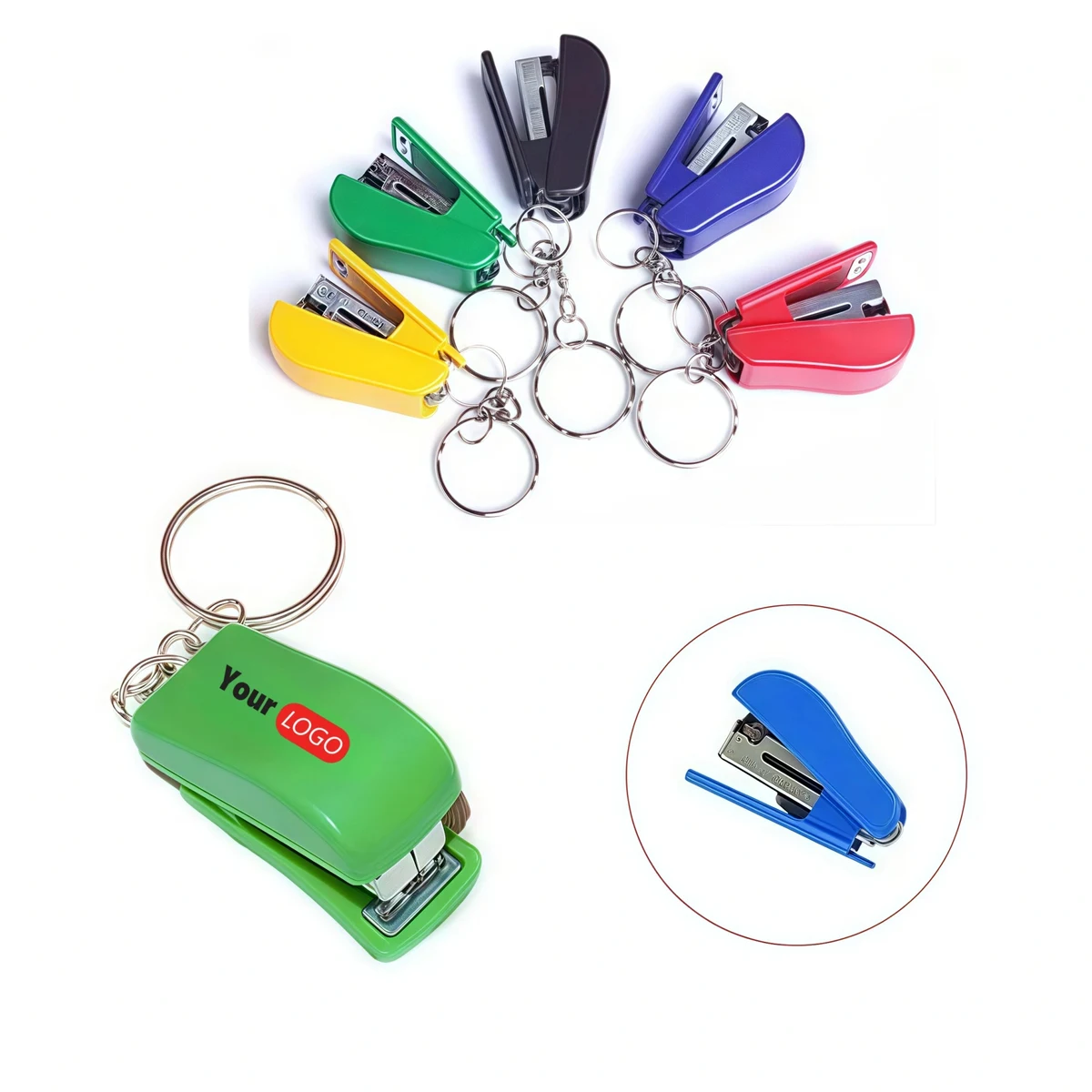 Mini Stapler with Keychain 1