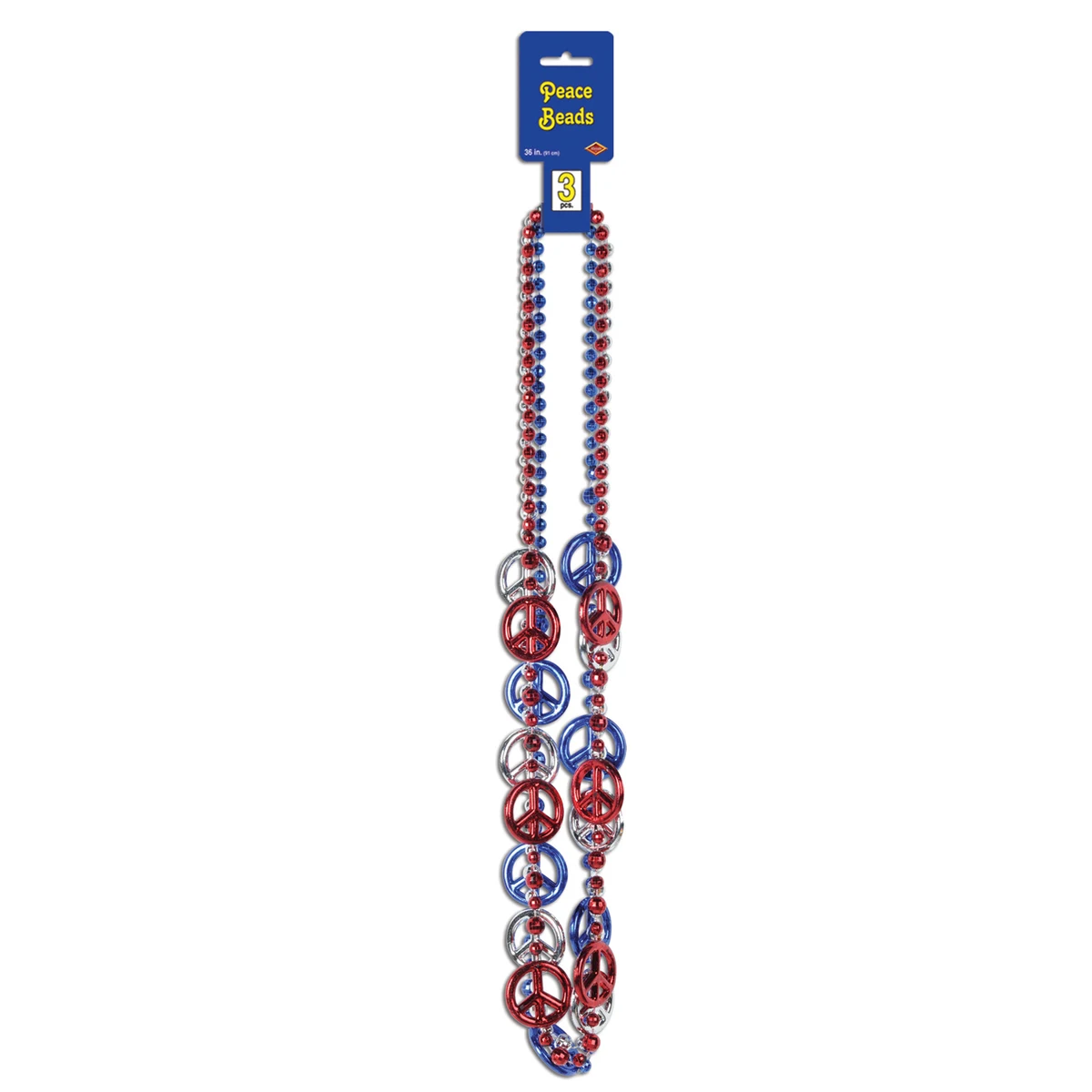 Patriotic Peace Sign Beads 1