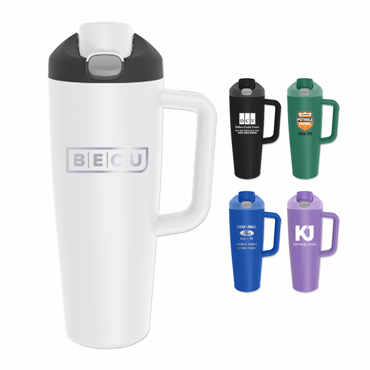 30 Oz Vacuum Water Mug with Plastic Handle