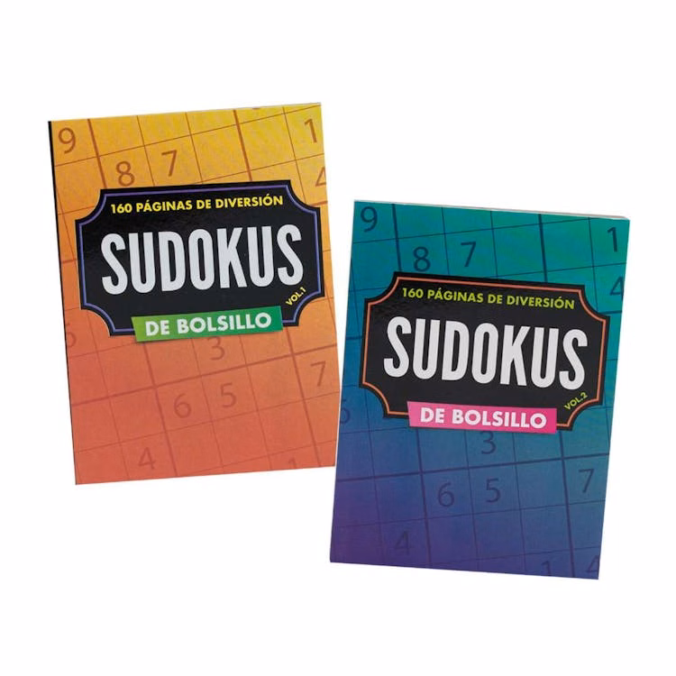 Spanish Sudoku Puzzle Books Pocket-Size - 160 Pages Two Titles