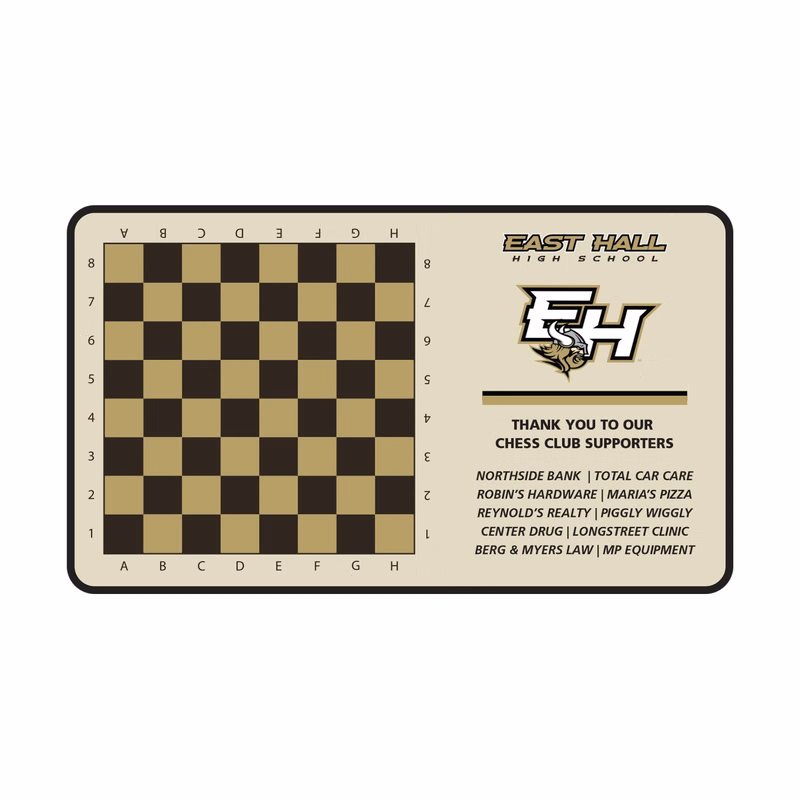 Gaming Mat with Fabric Surface & Stitched Edge (24"x14"x1/16")