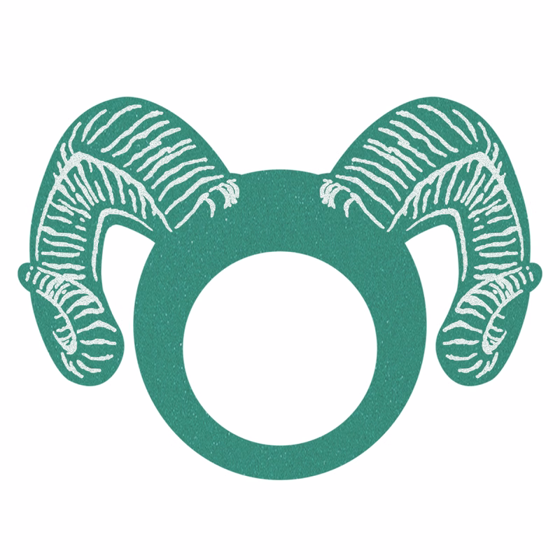 15" Foam Ram Visor/headband