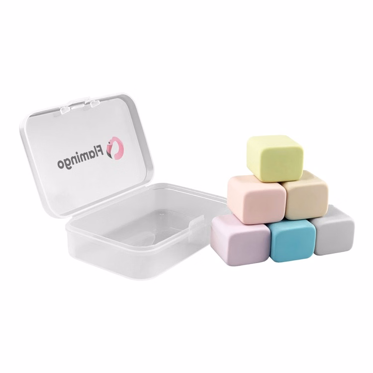 Happy Cube Rubber Eraser Set