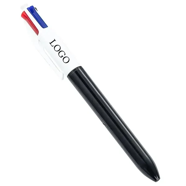 4-in-1 Retractable Ballpoint Pens for Office, School and Events, custom pen with logo imprint 1