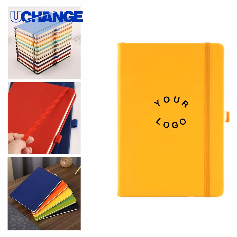 Paper A5 Notebook with Elastic Strap 90 Sheets