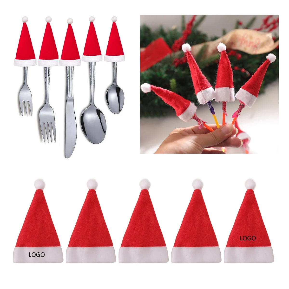 Mini Christmas Hat DIY Lollipop Candy Cover 1