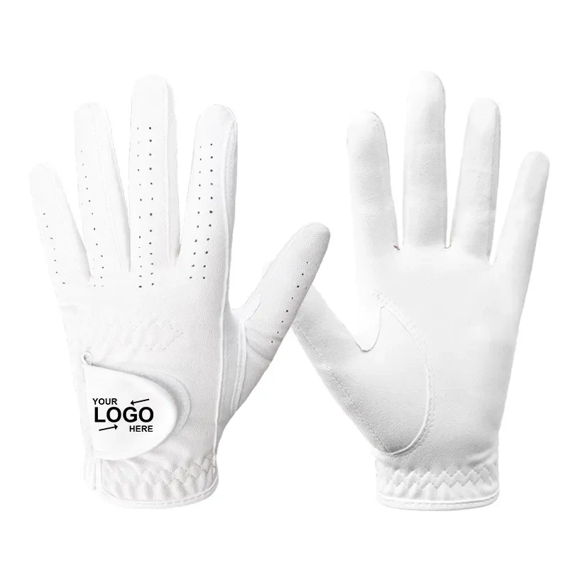White Breathable Golf Gloves 1