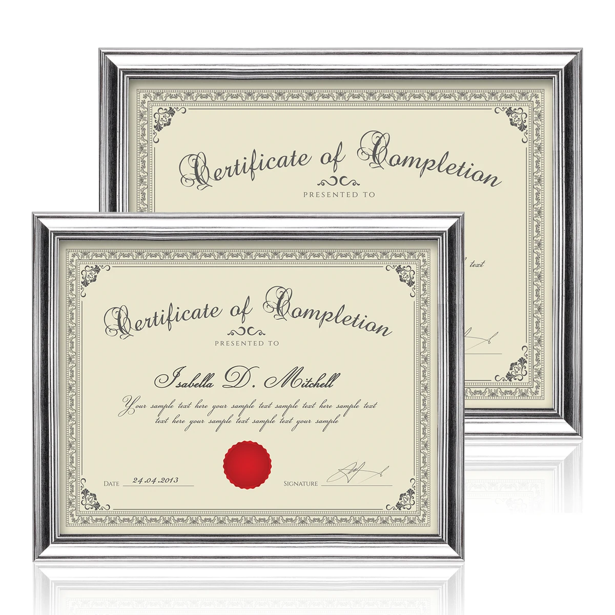 Ellison Certificate Frame - Silver 1
