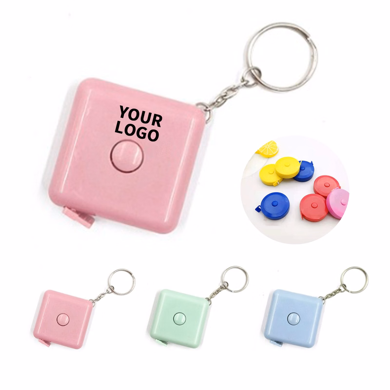 ABS Square Tape Measure With Push Button 1.8" Case