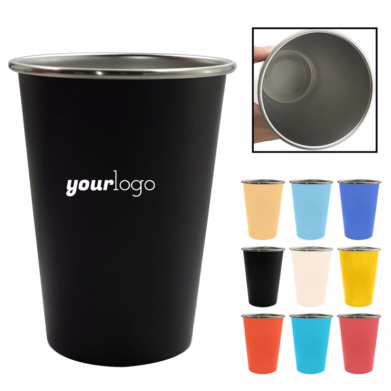 12oz Stainless Steel Camping Drinking Cup