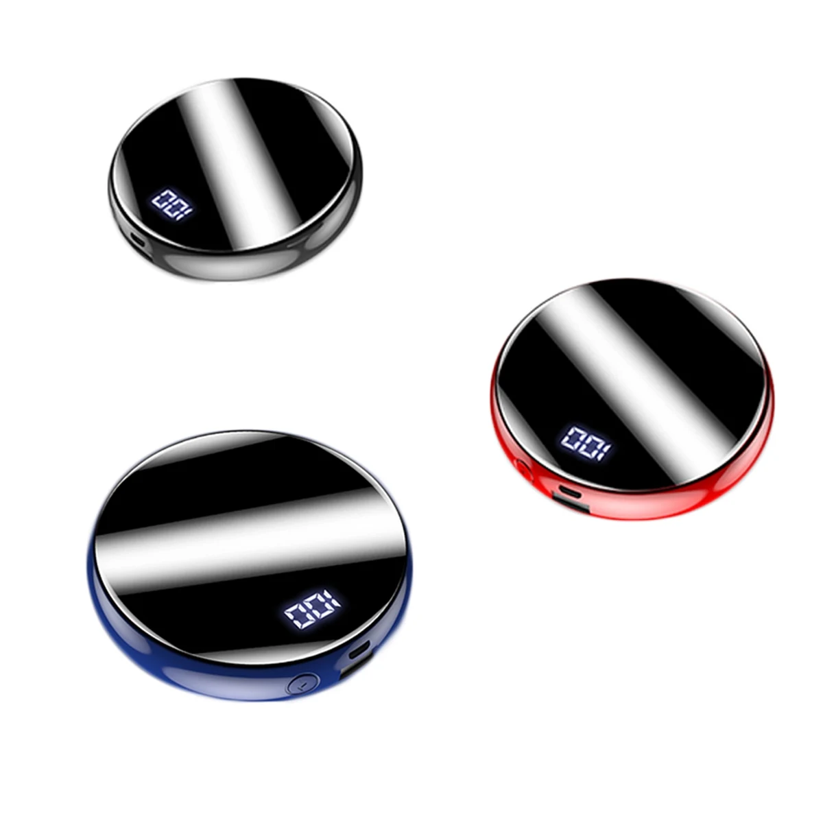 10000 mAh Round Mirror Power Bank 1