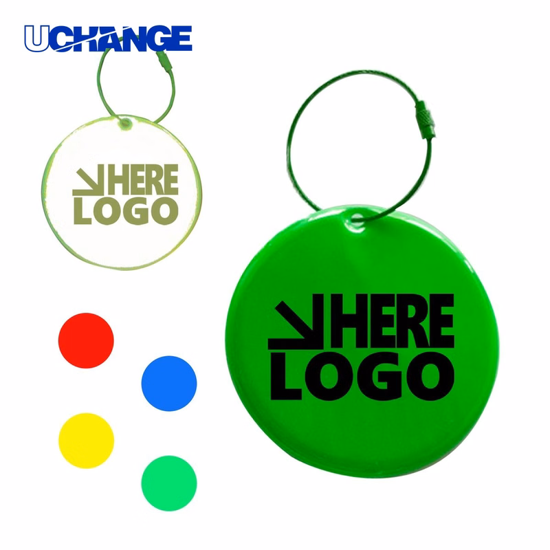 Reflective PVC Circle Pendant