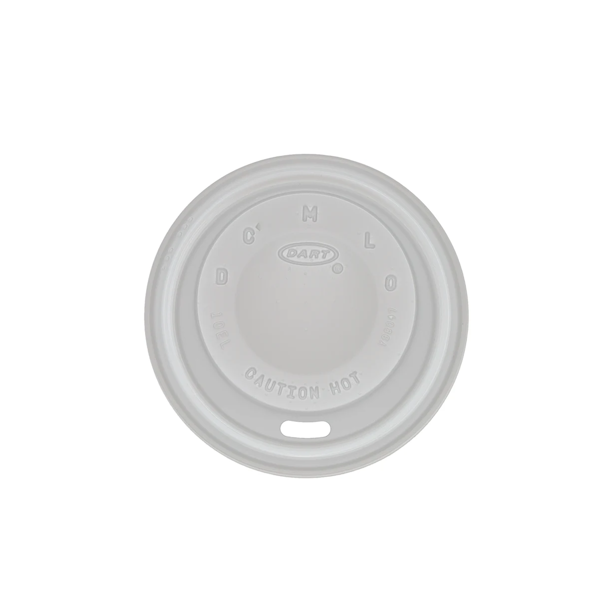 10 oz Foam Cup Domed Lid White 1