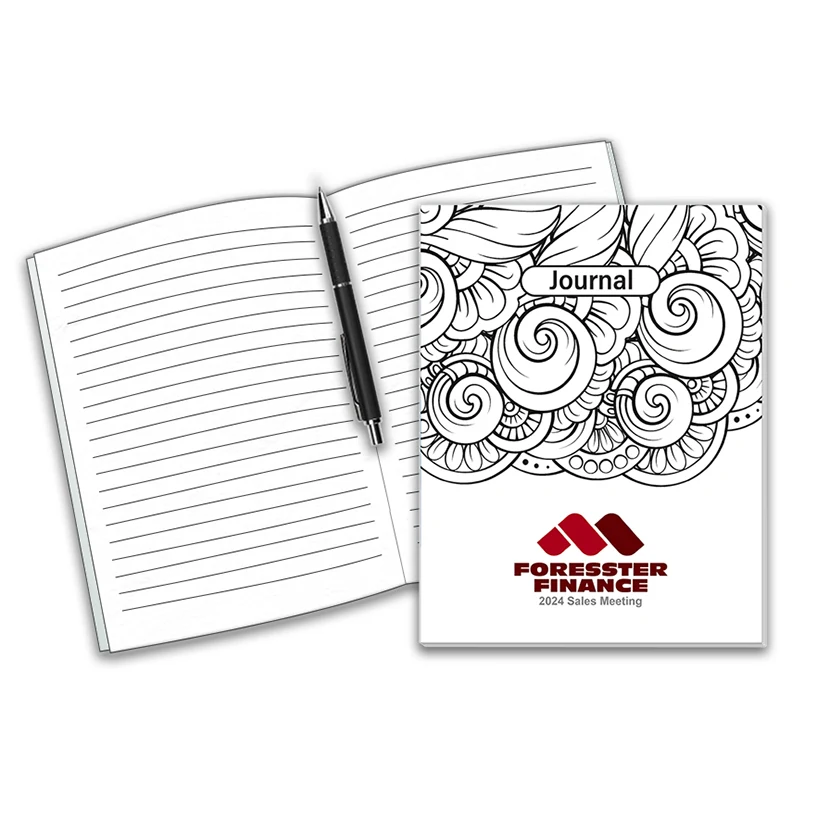 COLORING JOURNAL B00K - 7" x 9" Digest Style 1