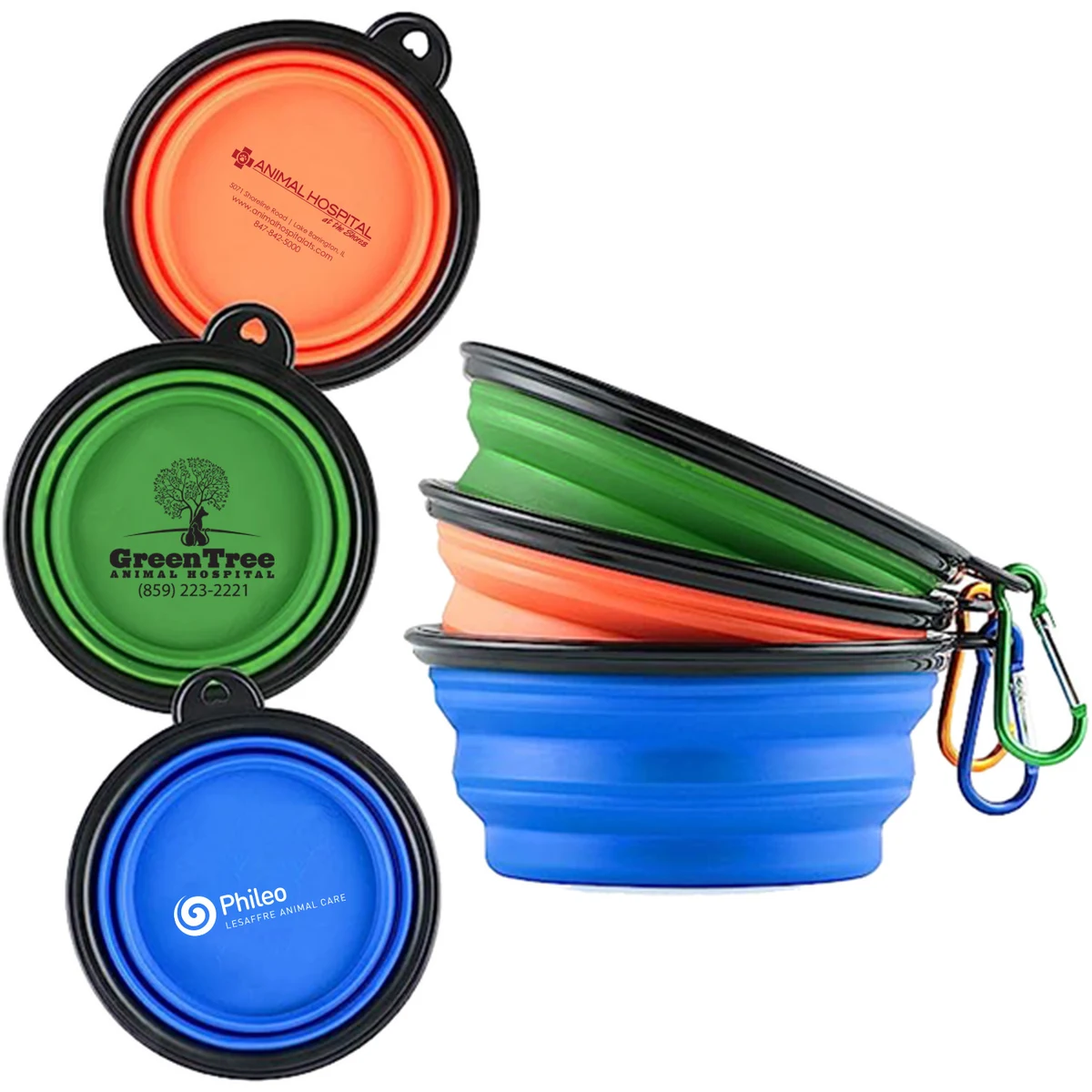 Small Collapsible Silicone Dog Bowl 1