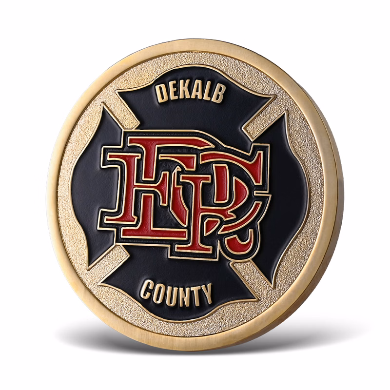 1.5" Soft Enamel Coins (Color 2 Sides)
