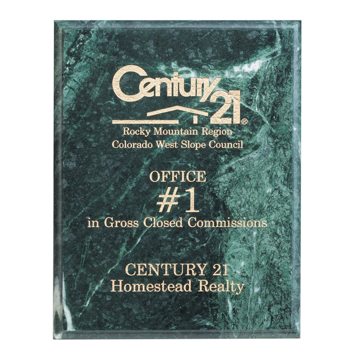 Green Marble Plaque (7"x9") 1