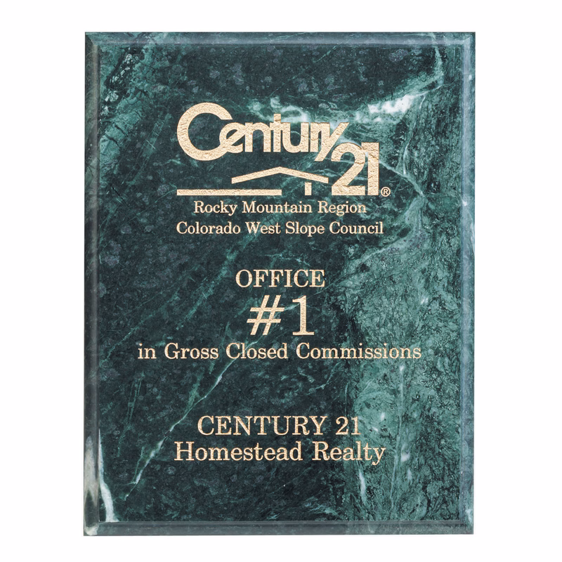 Green Marble Plaque (7"x9")