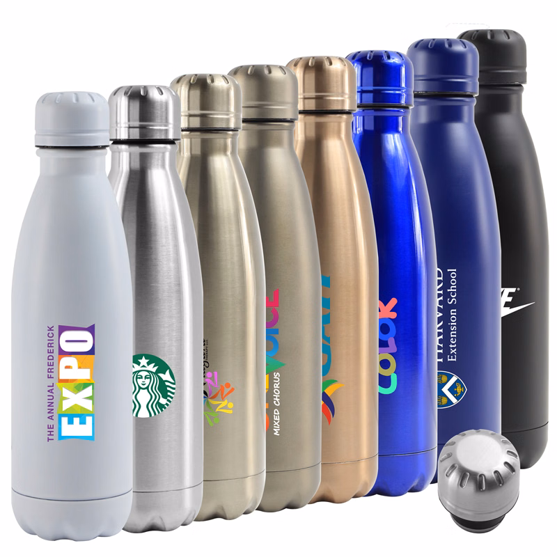 17 Oz. Atlantis Double Wall Stainless Steel Vacuum Insulated Bottle (Matte Blue)