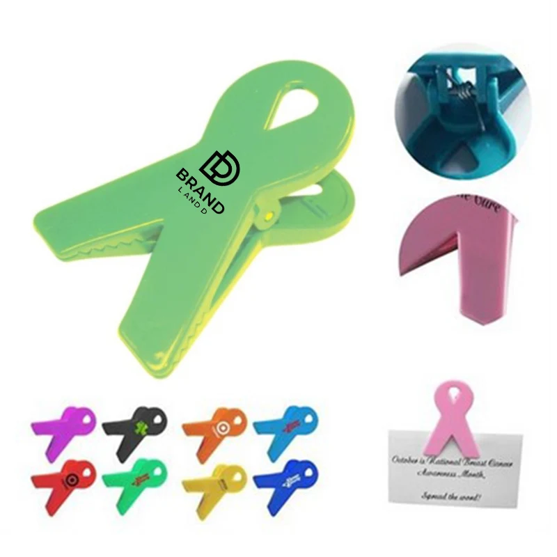Ribbon Shape Magnetic Memo Holder Clips 1