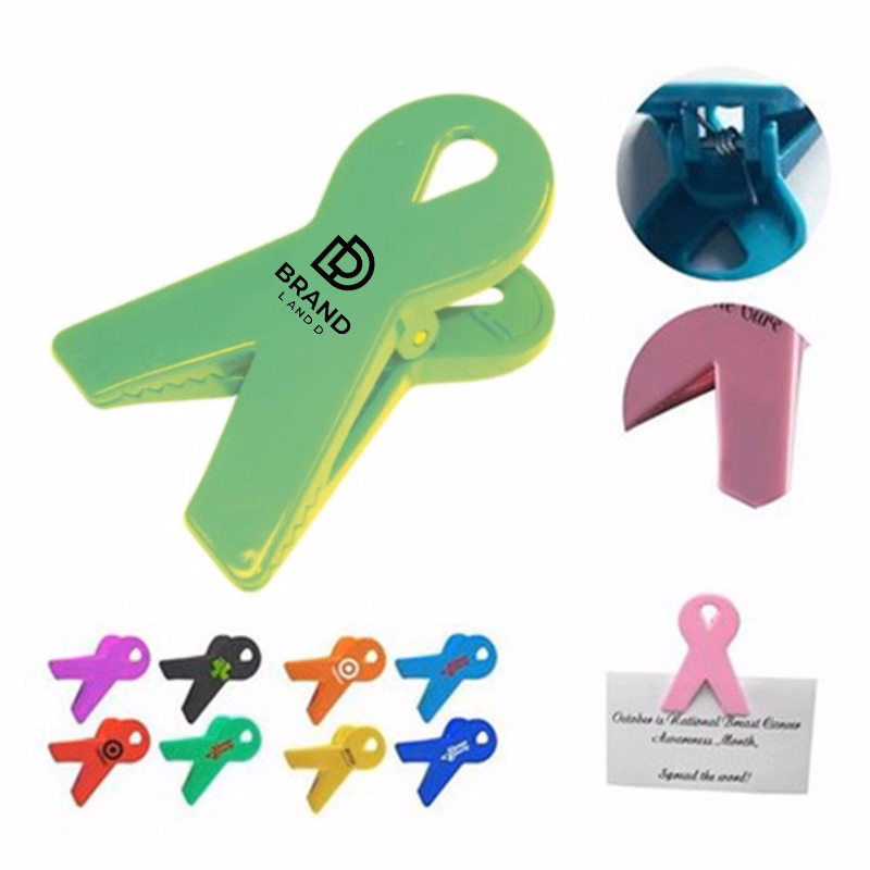 Ribbon Shape Magnetic Memo Holder Clips