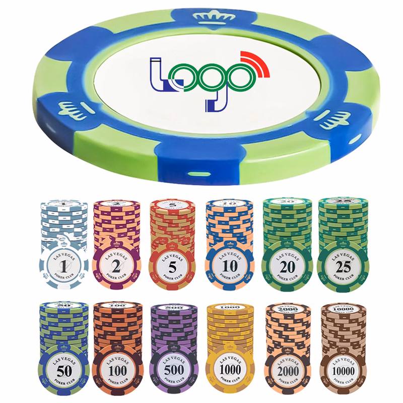 Crown Clay Texas Hold Poker Chips