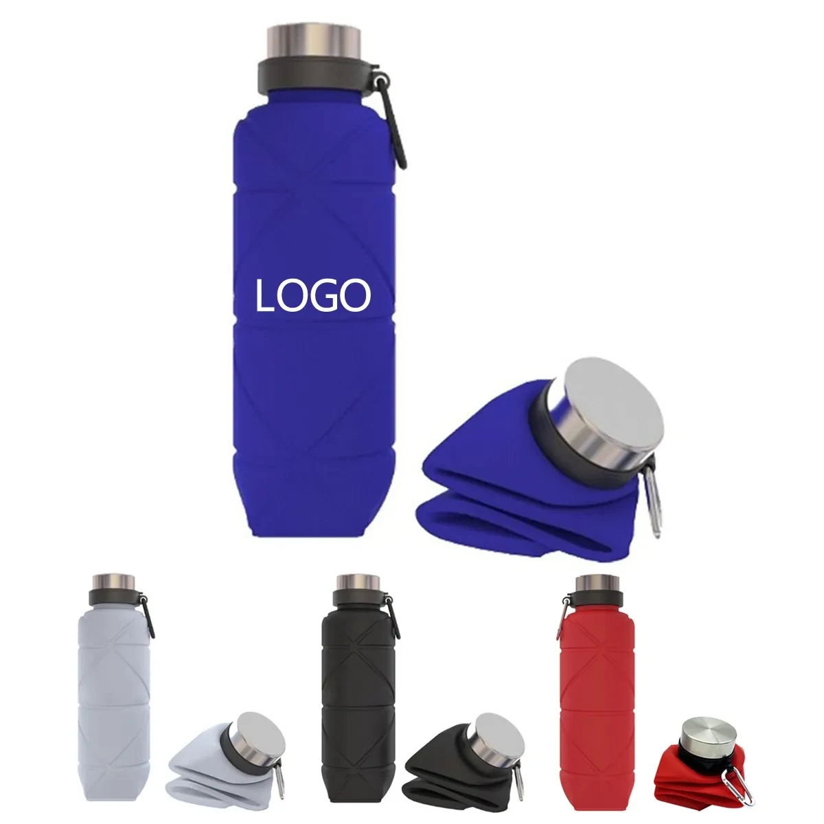 24oz Plastic Folding Water Bottle 1