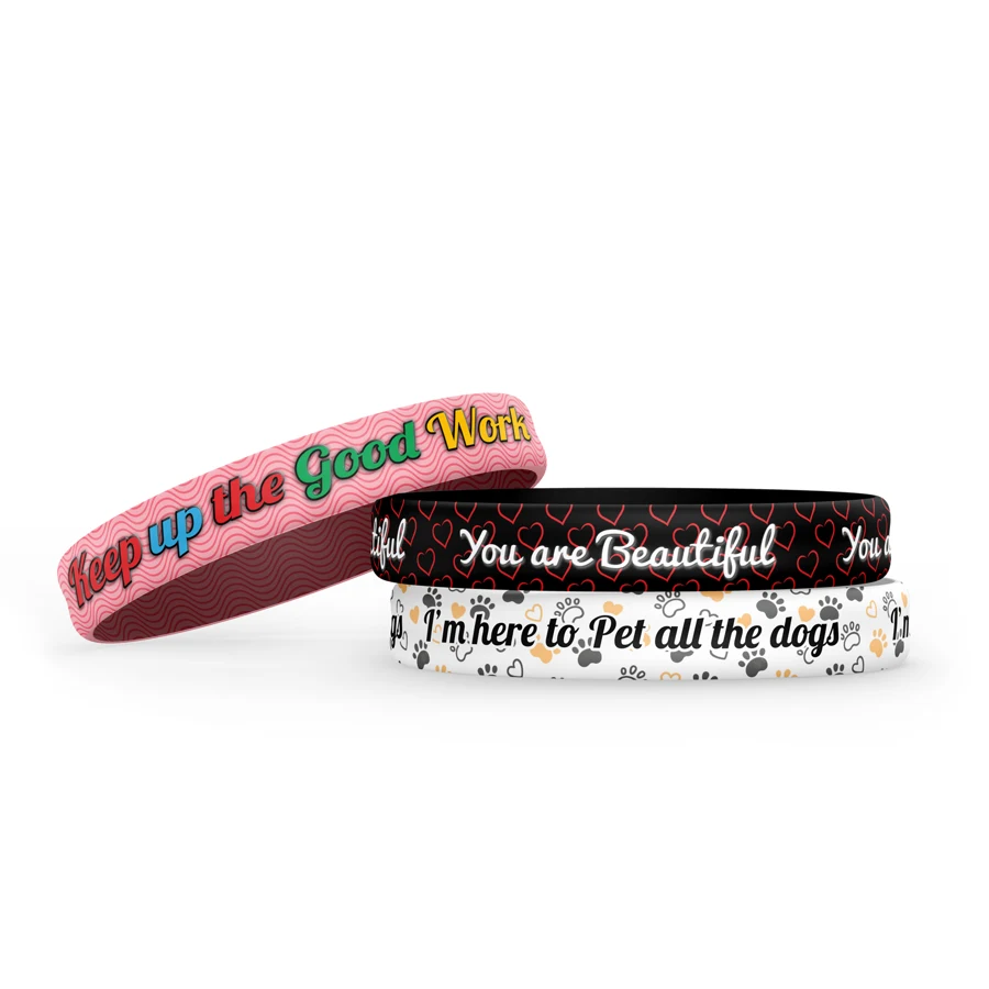 PVC Snap On Bracelet - 9"x 0.6"x 0.075" 1