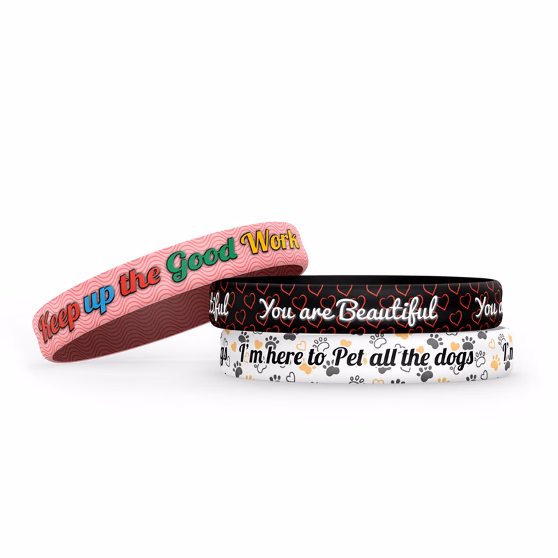 PVC Snap On Bracelet -  9"x 0.6"x 0.075"