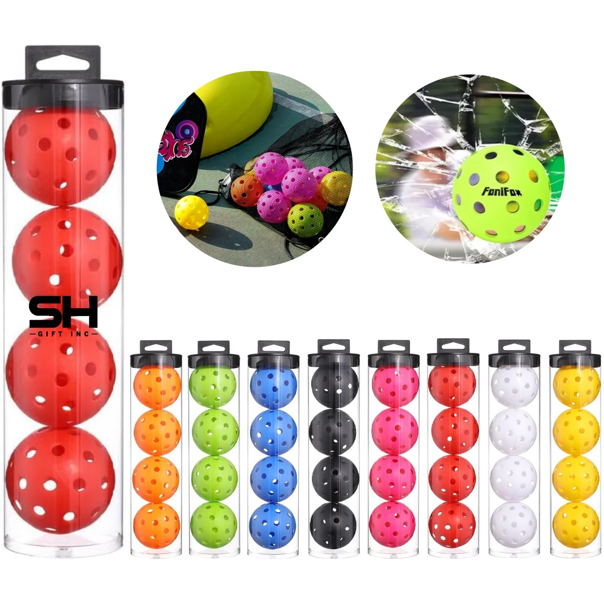 4pcs Official Pickleballs Set 1