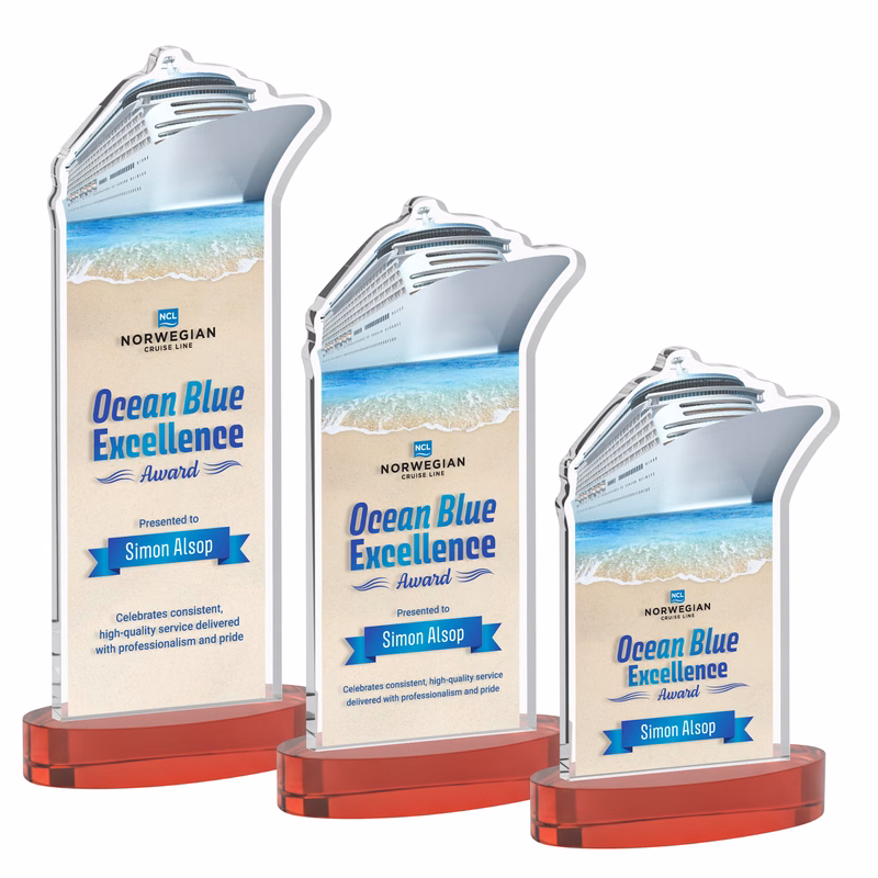 Voyager VividPrint™ Award on Alberton Base - Red