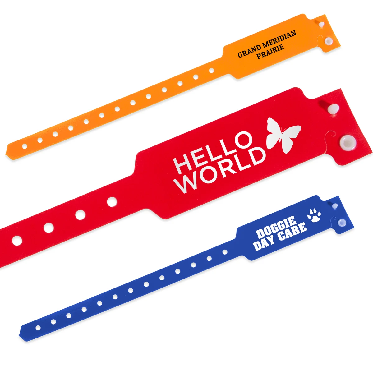 Custom Plastic Wristband (Wide-Faced) 1