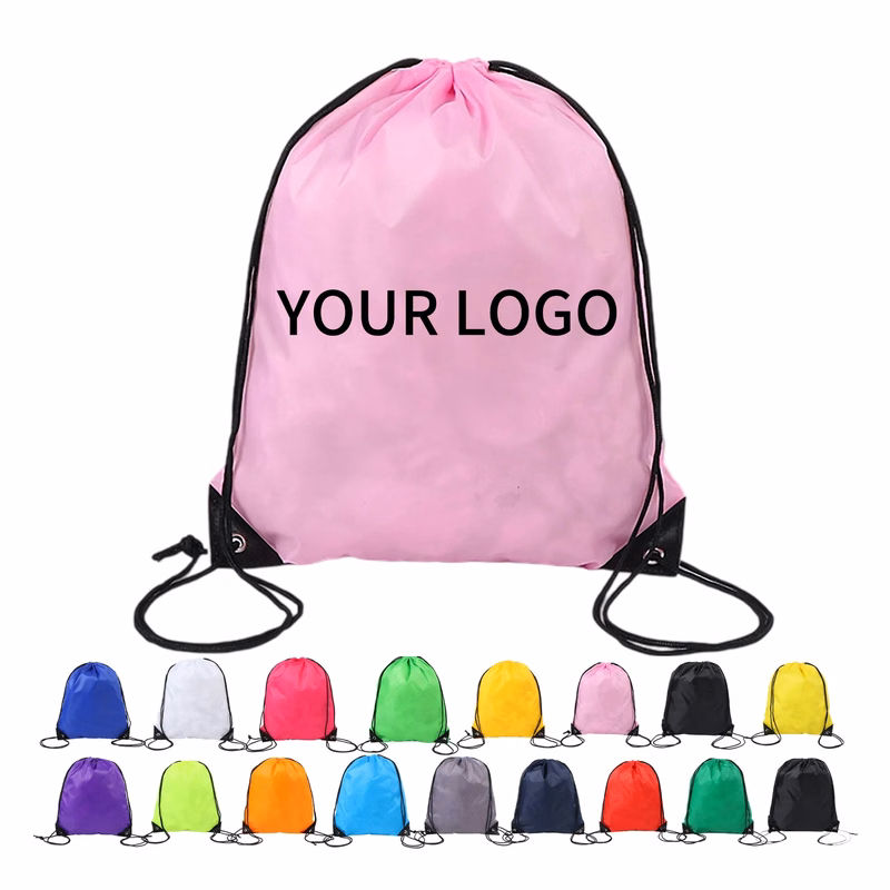 Durable 210D Polyester Drawstring Gym Bag