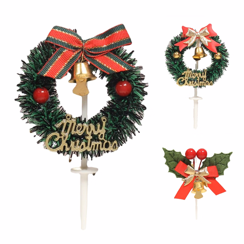 Christmas Cake Decoration Pick