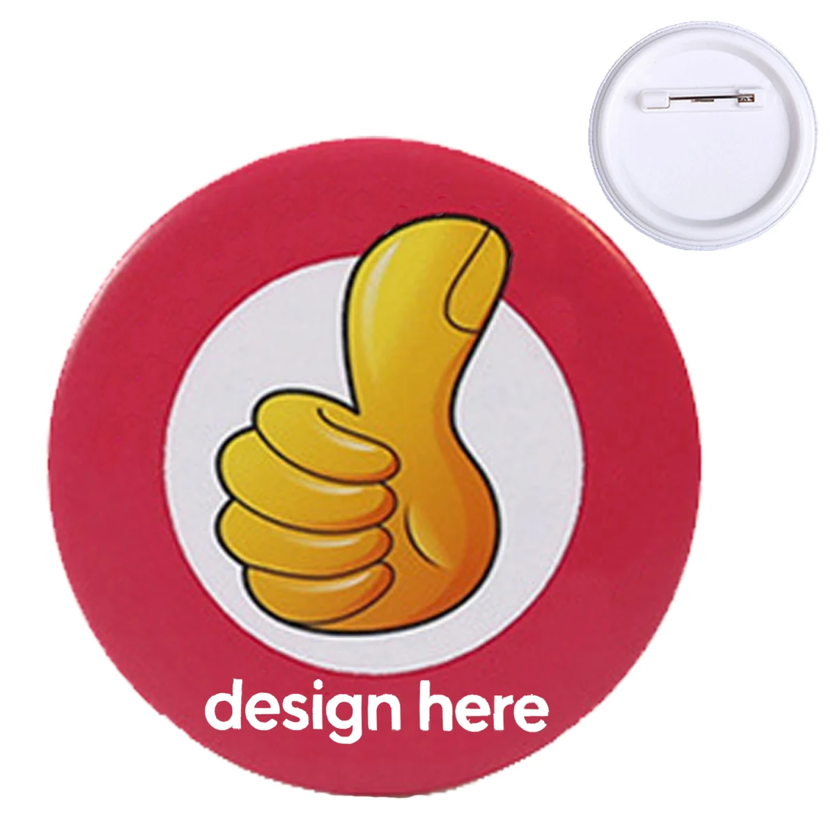Reusable Name Tinplate Tag Pin 1
