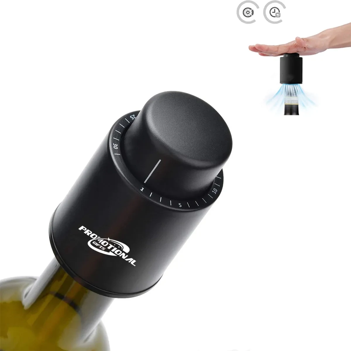 Custom Reusable Real Vacuum Wine Bottle Stoppers Preserver 1