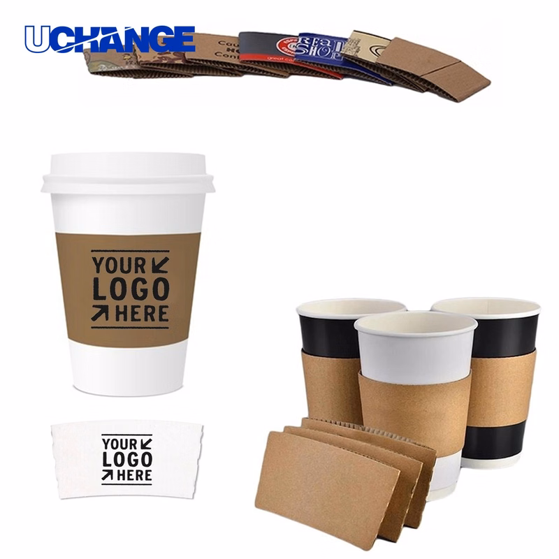 Disposable Kraft Paper Heat Insulation Coffee Sleeve