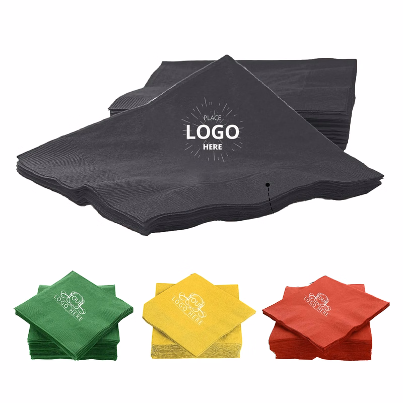 2-Ply Disposable Beverage Cocktail Napkins